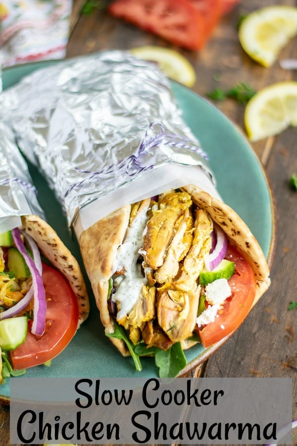 Slow Cooker Chicken Shawarma - a great healthy weeknight meal | Slow Cooker Chicken Shawarma | Easy Chicken Shawarma Slow Cooker | Slow Cooker Chicken Shawarma Recipe | Chicken Shawarma in Slow Cooker | Slow Cooker Yogurt Chicken Shawarma