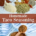 spices used to make the homemade taco seasoning simple