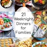 a collage of the best weeknight dinner recipes