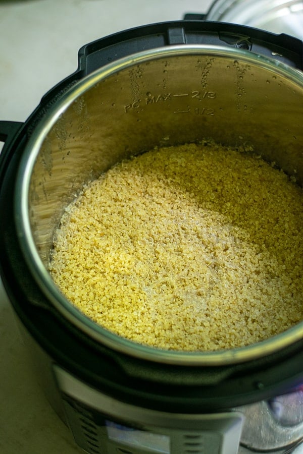 just cooked quinoa in the pressure cooker