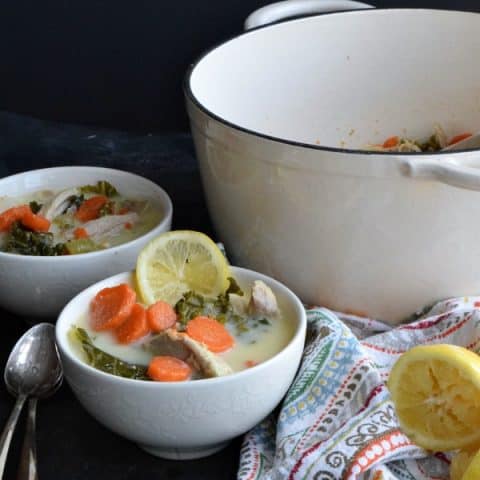 Lemon Chicken and Kale Soup 