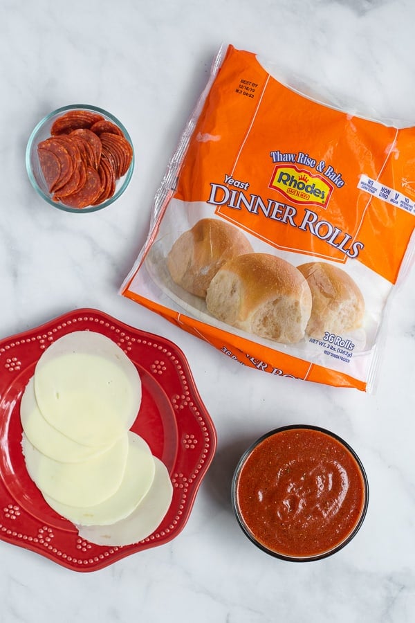 the four ingredients needed to make the personal pizza recipe