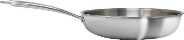 side view on frying pan