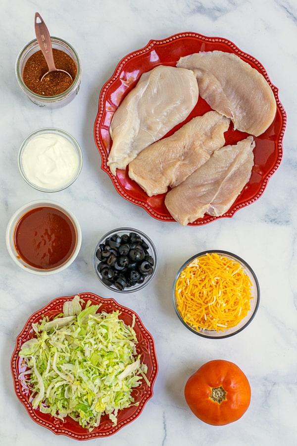 ingredients need to make skillet taco chicken breast recipe