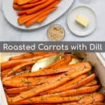 roasted carrots & the ingredients needed