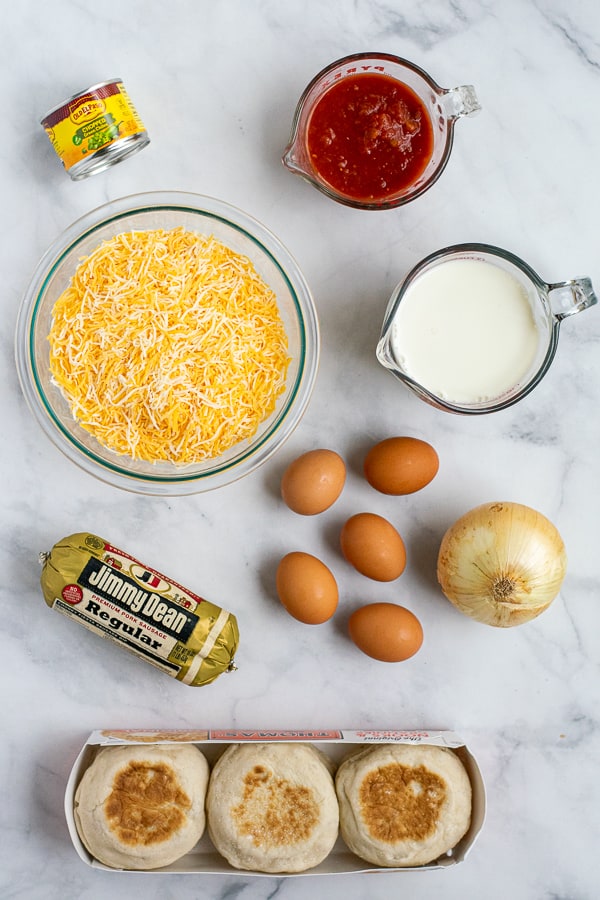 ingredients needed to make overnight tex-mex breakfast casserole