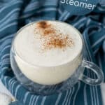 steamed milk drink in a mug a perfect warm beverage for winter