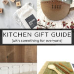 Collage of gift images for a Kitchen Gift Guide Pinterest Pin.