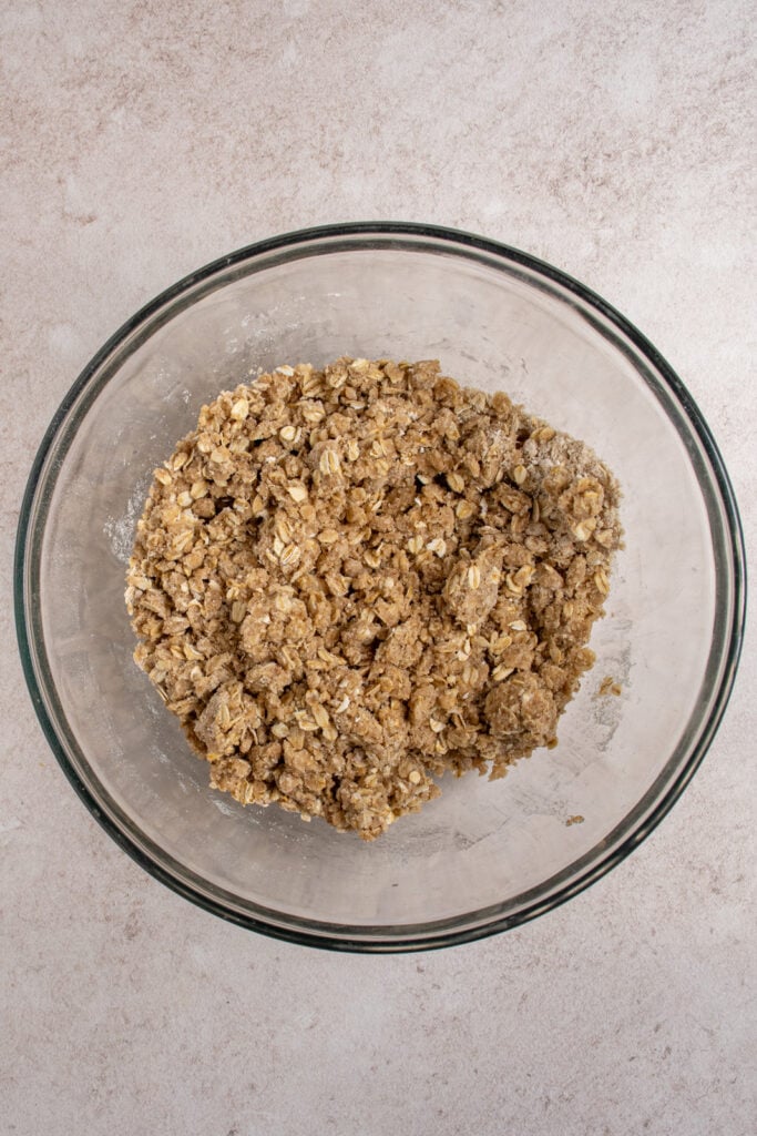 The oatmeal crust for the oatmeal fig bars.
